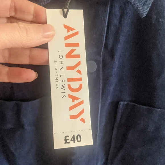 Bnwt John Lewis anyday corduroy shirt dress size small - Picture 4 of 9